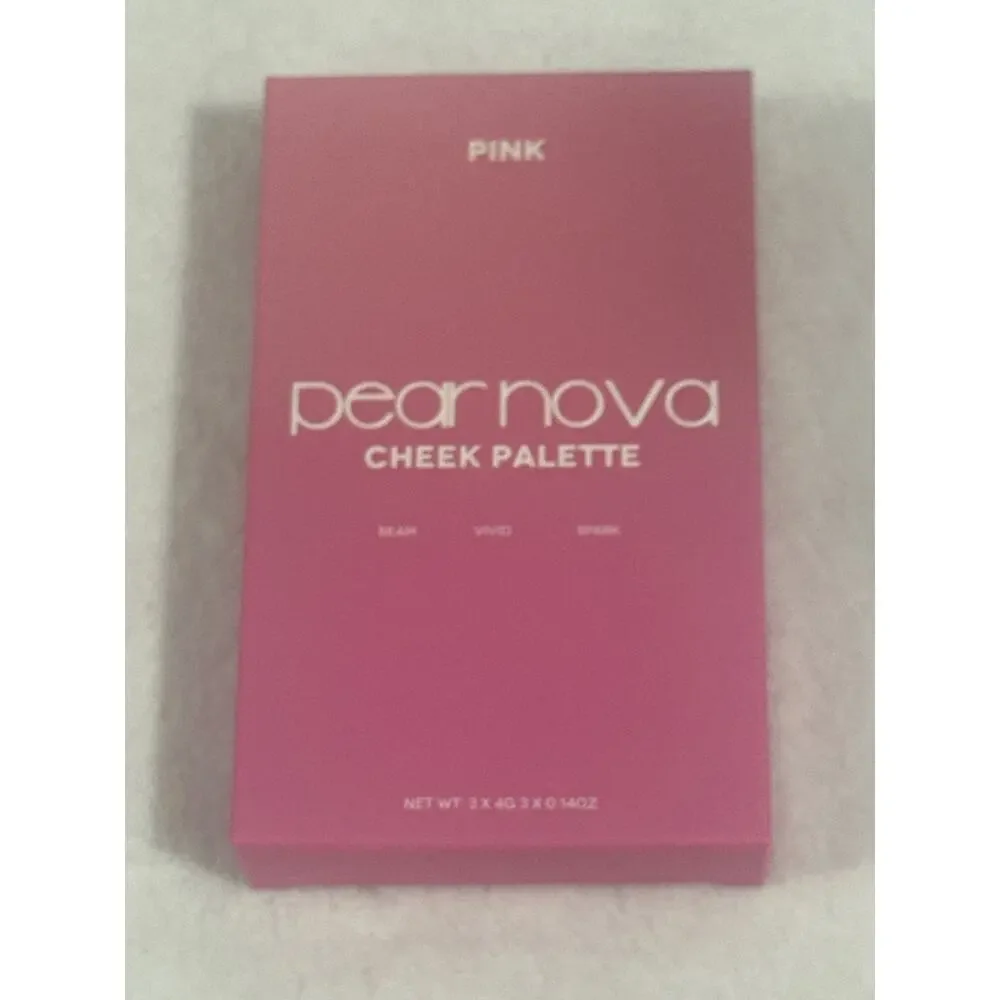 NEW IN BOX PEAR NOVA Cheek Palette Trio - BEAM, VIVID, SPARK - PINK TRIO